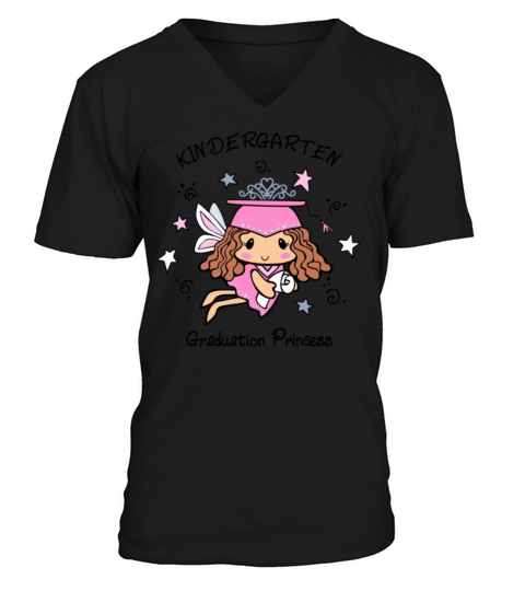 Kindergarten Graduation Princess V-Neck T-shirt