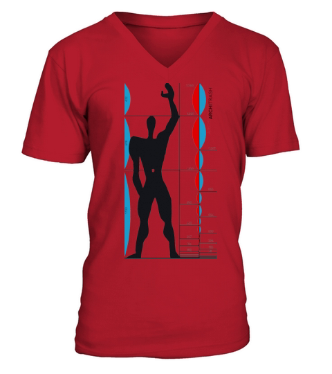 Modulor Le Corbusier Architecture V-Neck T-shirt