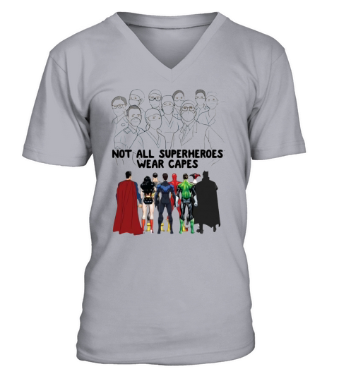 Not All Superheroes Wear Capes Doctor Nurse - Ladies Flowy Tank V-Neck T-shirt