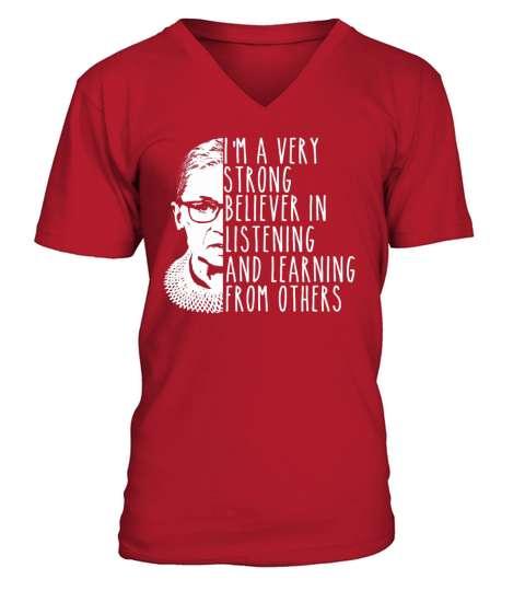 Notorious RBG Quote Ruth Bader Ginsberg R.B.G shirt V-Neck T-shirt