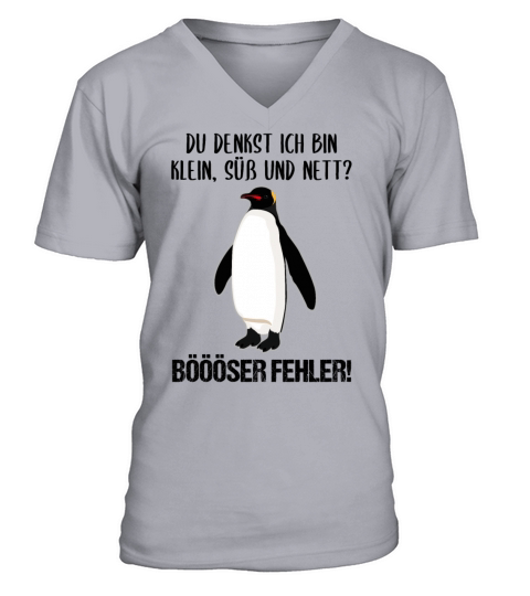 Penguin Small Sweet Nice Funny Quote Gift V-Neck T-shirt