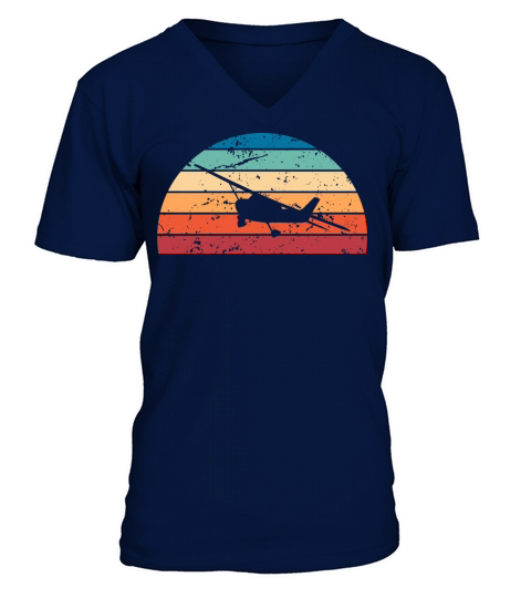 Retro Flying Sunset Vintage fly Sunrise V-Neck T-shirt