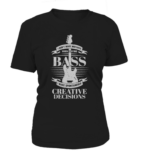 Funny Bass Guitar Music Bassist Gift Women's T-Shirt