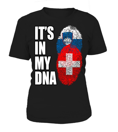 Slovenian And Switzerland Vintage Heritage DNA Fla Women's T-Shirt