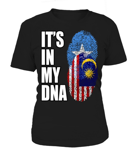 Somali And Malaysian Vintage Heritage DNA Flag Women's T-Shirt