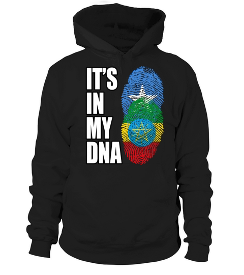 Somali And Ethiopian Vintage Heritage DNA Flag Hoodie Unisex