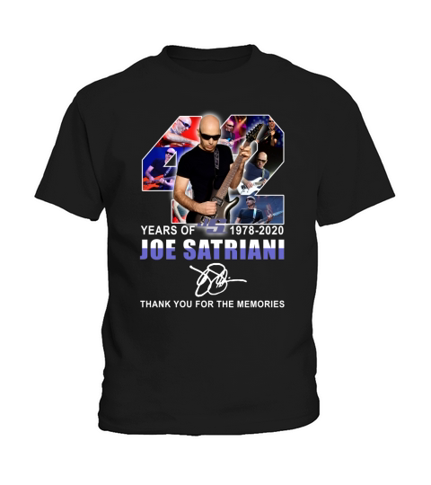 42 years of Joe Satriani 1978-2020 signature shirtn Kids T-Shirt