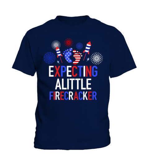 4th of July Pregnancy Announcement Matching Kids T-Shirt