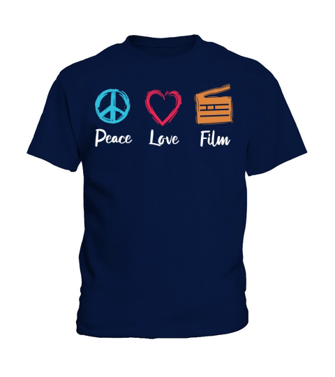 Peace Love Film Kids T-Shirt