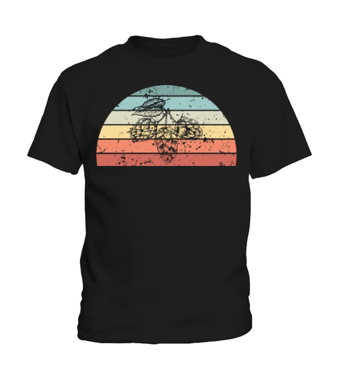 Retro Brewing Sunset Vintage beer Sunrise Kids T-Shirt