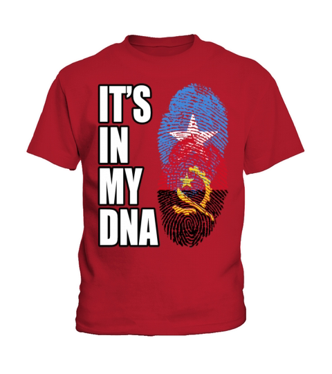 Somali And Angolan Vintage Heritage DNA Flag Kids T-Shirt