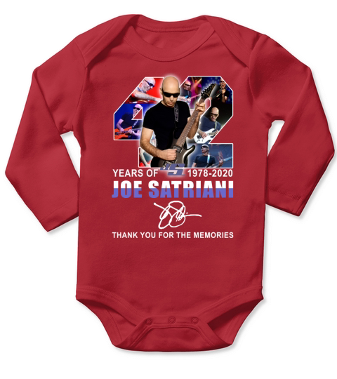 42 years of Joe Satriani 1978-2020 signature shirtn Long Sleeve Baby One-Piece