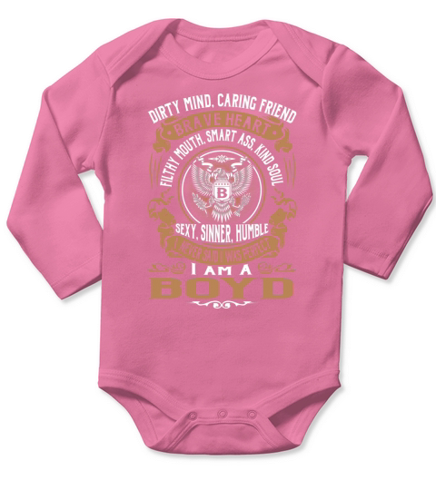 BOYD Last Name, Surname Tshirt Long Sleeve Baby One-Piece