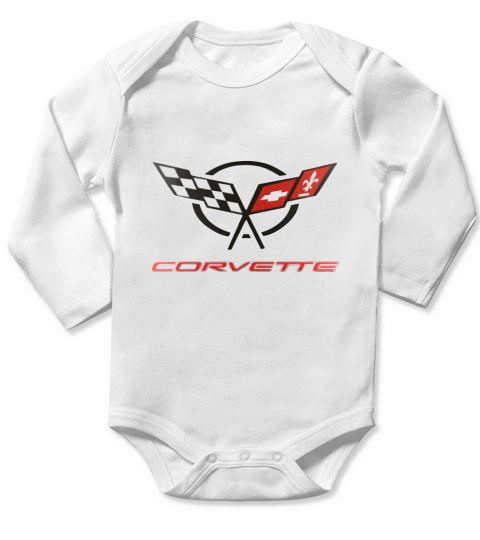 Corvette Long Sleeve Baby One-Piece