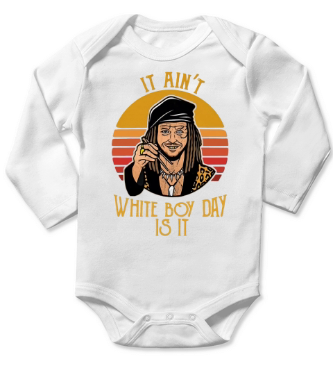 Drexl Spivey It ain’t white boy day is it Long Sleeve Baby One-Piece