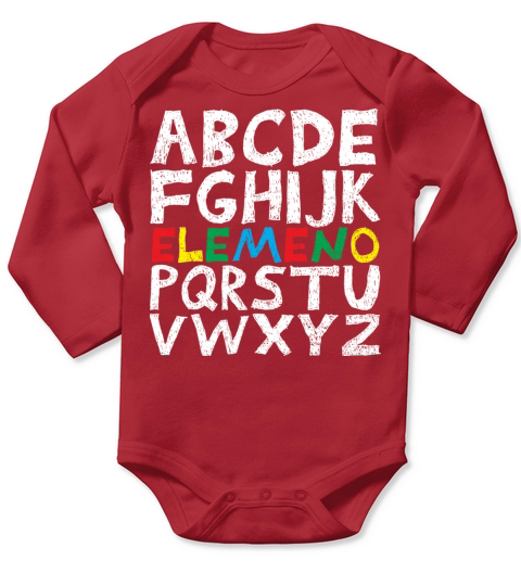 Elemeno Alphabet - Teacher Long Sleeve Baby One-Piece