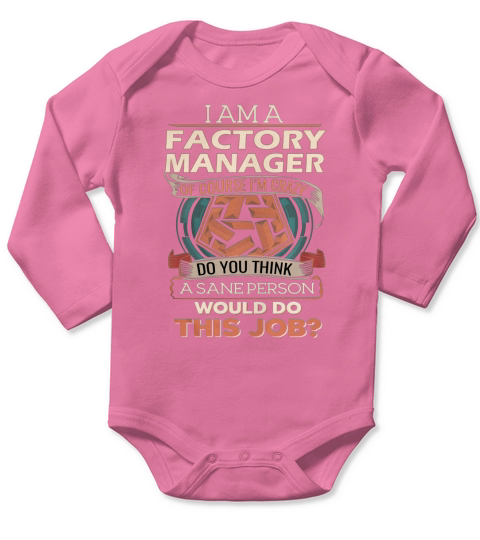 FACTORY MANAGER Long Sleeve Baby One-Piece