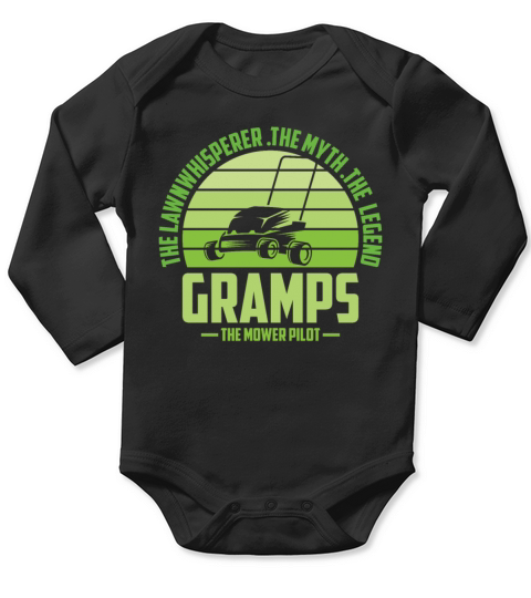 Funny Gramps Lawn Mowing Shirt Lawn Mower Mow Summ Long Sleeve Baby One-Piece