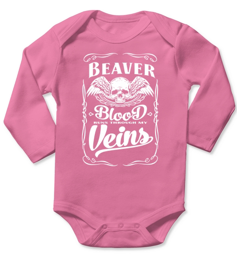 Funny Vintage Tshirt for Beaver Long Sleeve Baby One-Piece