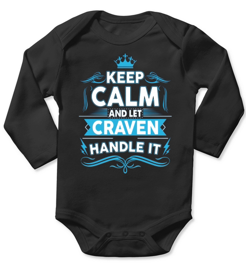 Keep calm CRAVEN, CRAVEN tshirt Long Sleeve Baby One-Piece