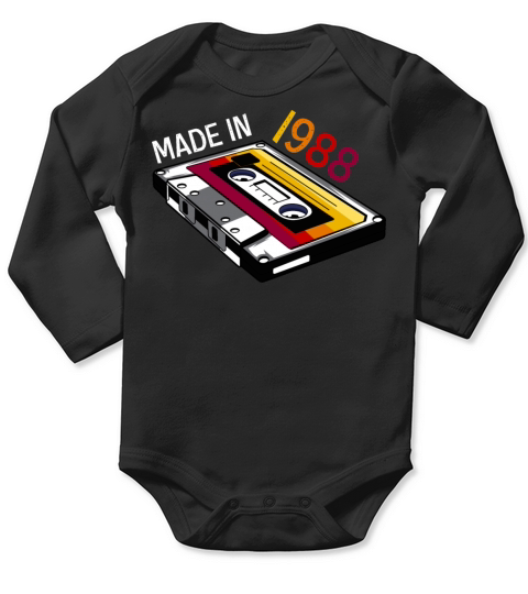 Made in 1988 Millenials Gift Long Sleeve Baby One-Piece
