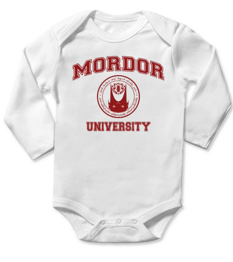 Mordor University Long Sleeve Baby One-Piece