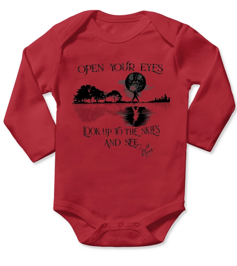 Open Your Eyes Look Up To The Skies And See Freddie Mercury shirt Long Sleeve Baby One-Piece