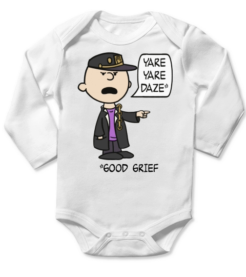 Peanuts Bizarre Adventure Long Sleeve Baby One-Piece
