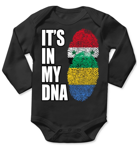 Syrian And Gabonese Vintage Heritage DNA Flag Long Sleeve Baby One-Piece