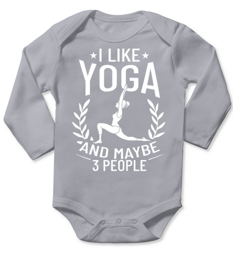 Yoga Beginner Workout Poses Quotes Meditation Long Sleeve Baby One-Piece