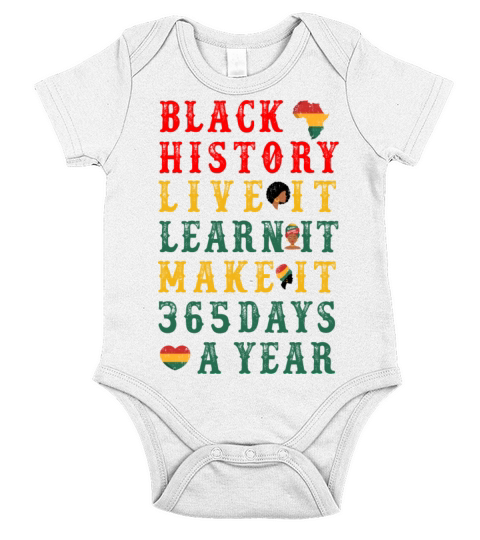 Black History Month 2022 Short Sleeve Baby One-Piece