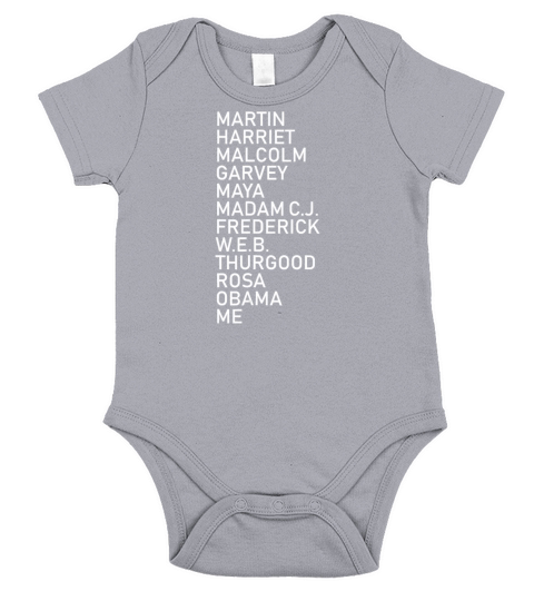 Black History Month Black Leaders Graphic Design Short Sleeve Baby One-Piece