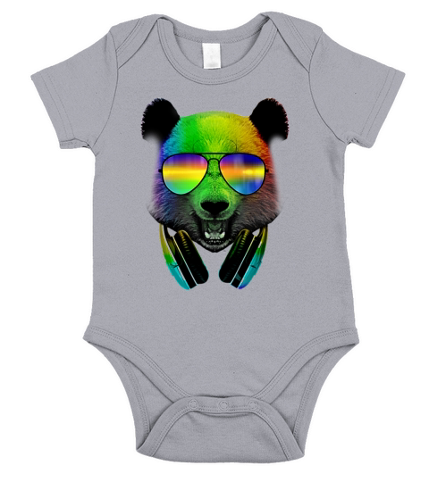 Dj Panda Short Sleeve Baby One-Piece
