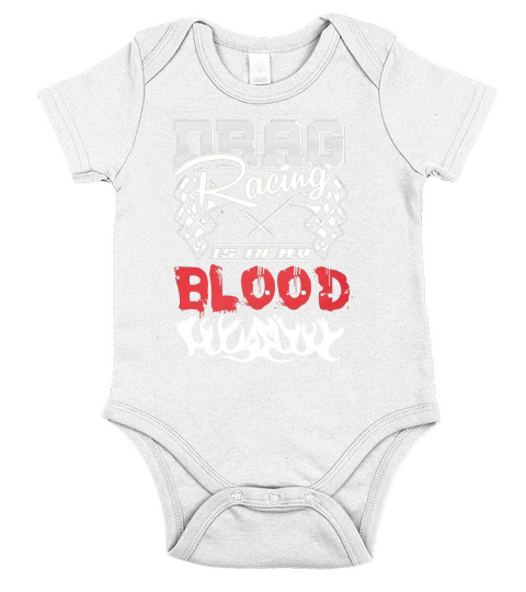 Drag racing is in my blood Short Sleeve Baby One-Piece