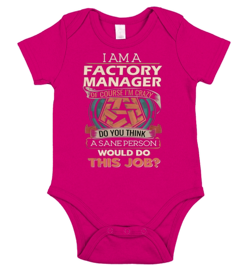 FACTORY MANAGER Short Sleeve Baby One-Piece
