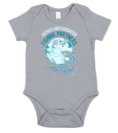 FATHER AND DAUGHTER FISHING PARTNERS Short Sleeve Baby One-Piece