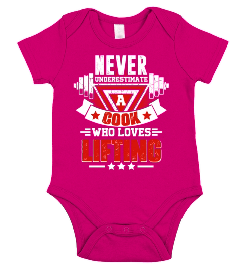 Never Underestimate Cook Gym Workout Fitness Weigh Short Sleeve Baby One-Piece