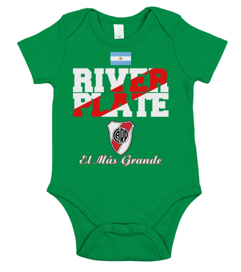 River Plate Buenos Aires Argentina Tshirt Short Sleeve Baby One-Piece