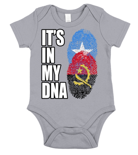 Somali And Angolan Vintage Heritage DNA Flag Short Sleeve Baby One-Piece