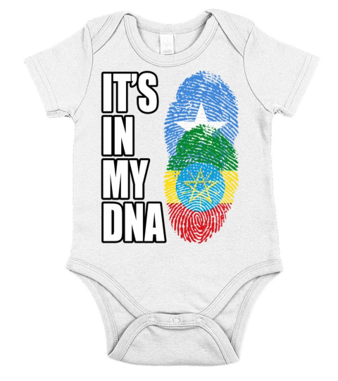 Somali And Ethiopian Vintage Heritage DNA Flag Short Sleeve Baby One-Piece
