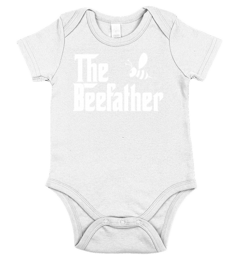 The Bee Father Funny Beekeeper Beekeeping T Shirt Gift Short Sleeve Baby One-Piece