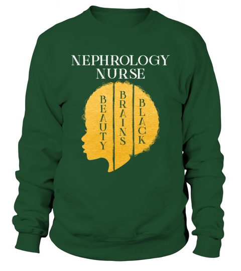 Black History Month Nephrology Nurse African Sweatshirt Unisex