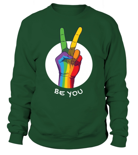 Its Ok to say Gay Pride Flag Quote LGBT Sweatshirt Unisex