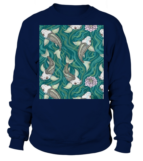 Koi Fish Carp Fish Lotus Bedding Sets (Duvet Cover + Bed Sheet + 2 Pillowcases) Bpl020594 Sweatshirt Unisex