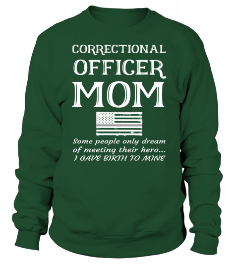 Proud Correctional Officer Mom Penal Mother American Flag shirt Sweatshirt Unisex