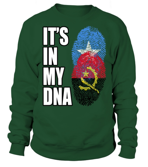 Somali And Angolan Vintage Heritage DNA Flag Sweatshirt Unisex