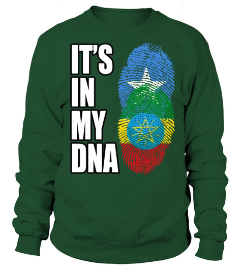 Somali And Ethiopian Vintage Heritage DNA Flag Sweatshirt Unisex