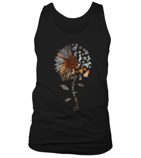 Frenchie Sunflower You Are My World Dog Lovers Tank Top Unisex