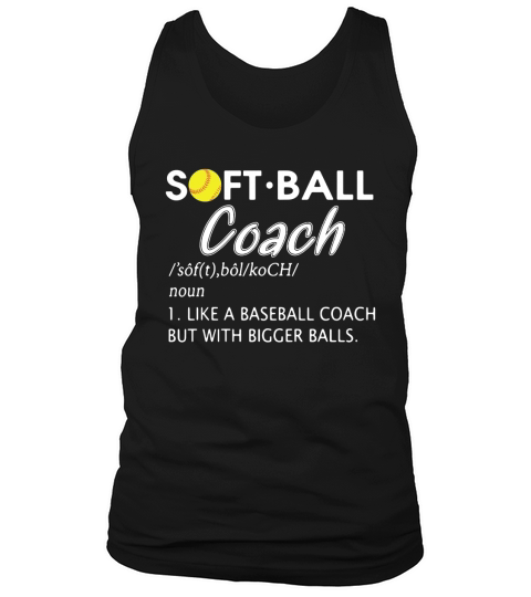 Softball Coach Definition Tank Top Unisex