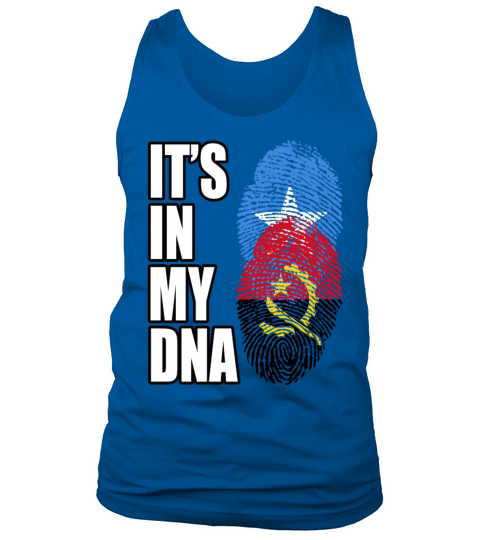 Somali And Angolan Vintage Heritage DNA Flag Tank Top Unisex